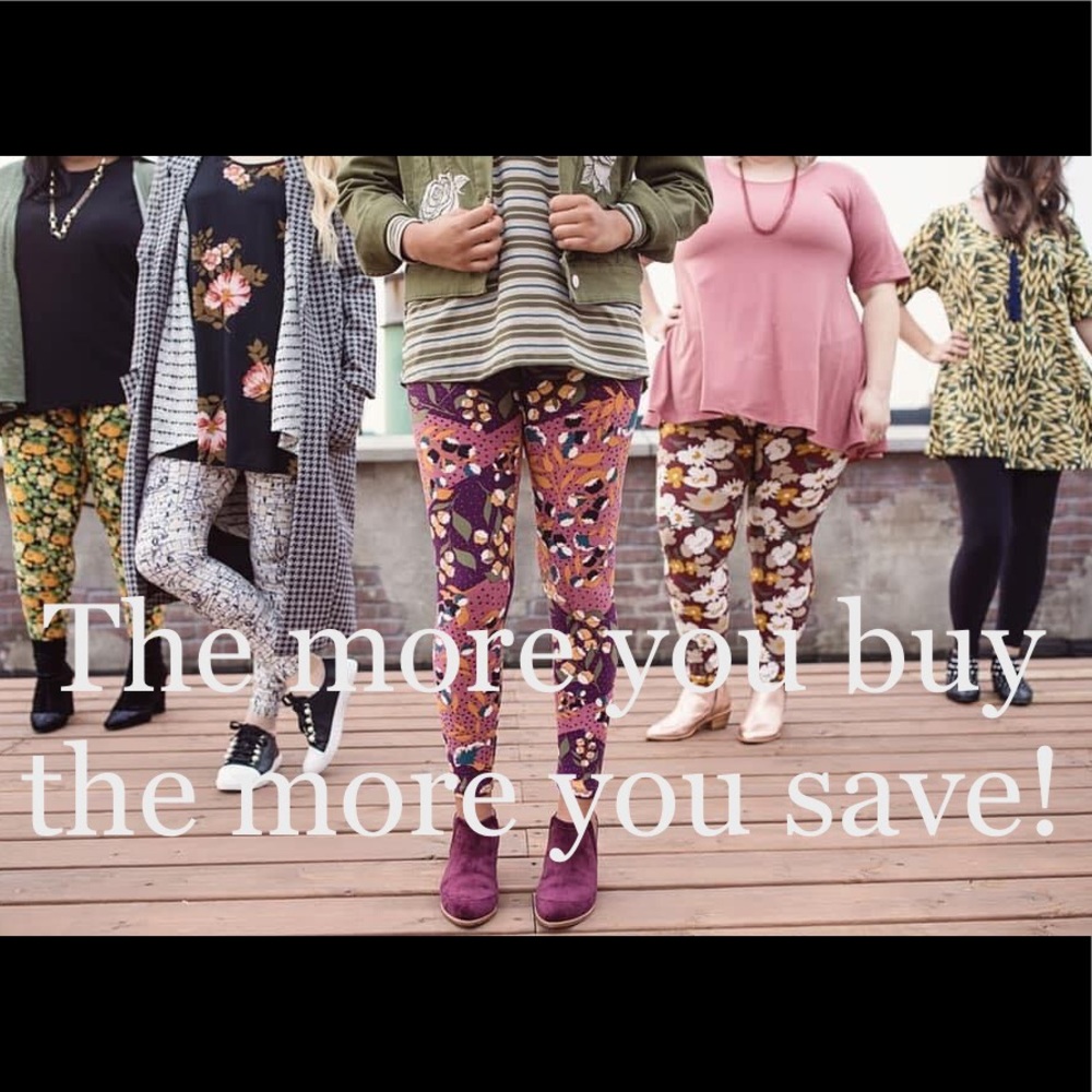 LuLaRoe OS Leggings - Picture 2 of 3